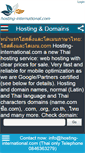 Mobile Screenshot of hosting-international.com